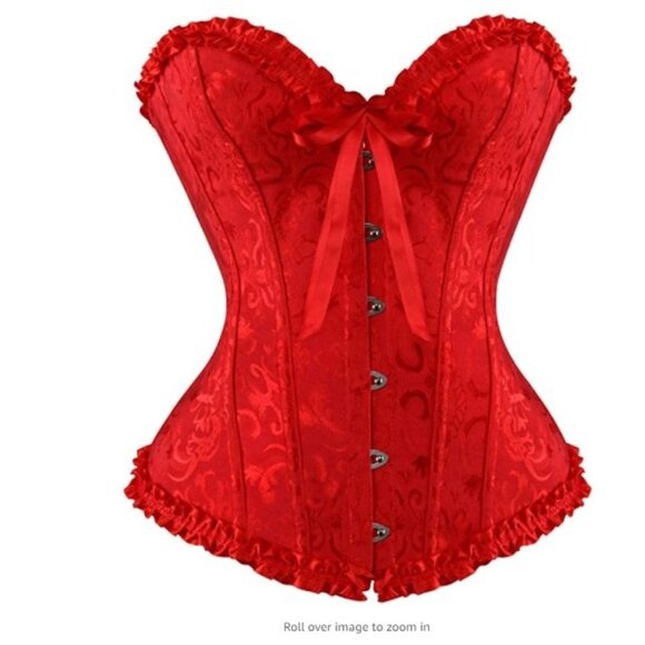 Women's Punk Style Corset Bustier Body shaper Top Retro vintage Style - Picture 2 of 6